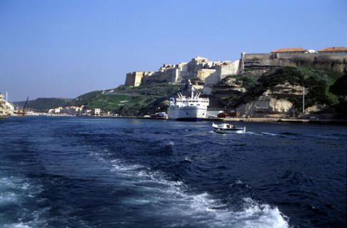 Channel of Bonifacio harbor