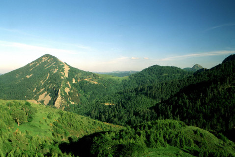 View from the D378 road towards the Suc de Sara