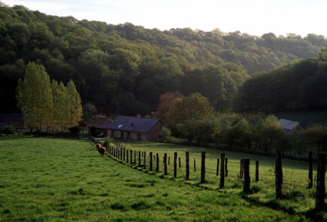 View from the D5 road towards La Poucheterie