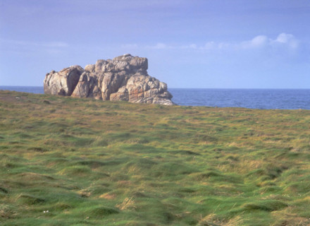 Yock Island, southerly view. High tide