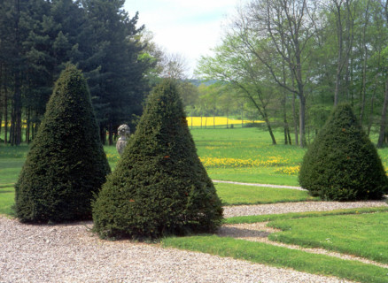 View from the south façade of the château towards the Fond de Chanot valley