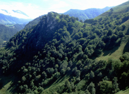 Vue depuis les crêtes de Pausat en direction de Mailh d'Illoun