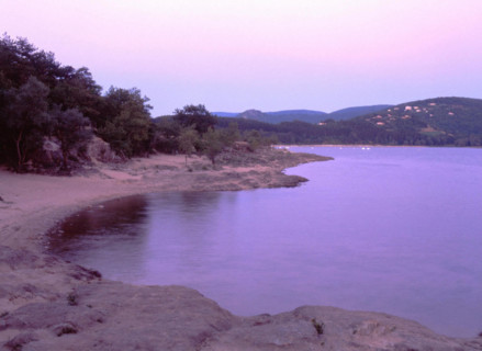 Saint-Ferréol Lake, view from the large dyke