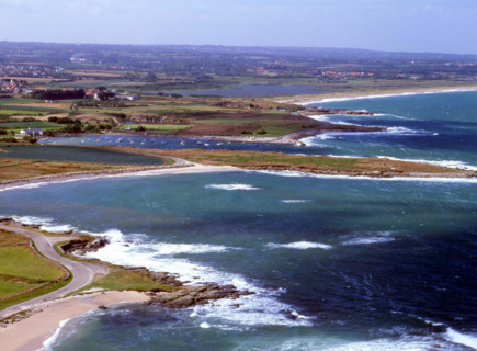 Basse-Normandie : pointe de Barfleur, vue du phare en direction de l'ouest