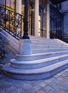 ESCALIER D'ENTREE, HOTEL PARTICULIER, FAUBOURG-SAINT-HONORE, PARIS