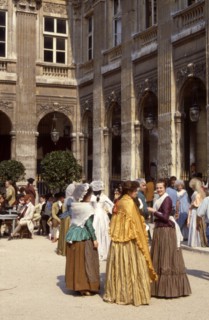 Personnages costumés pour les cérémonies du bicentenaire de la Révolution française, Jardins du