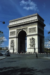 Paris, l'arc de triomphe de l'Etoile
