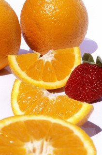 Oranges et fraise