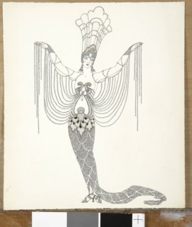 Barbier, "Sirène à la robe de perles"
