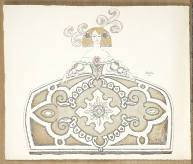 Barbier, "Ménine à la robe de pierreries"