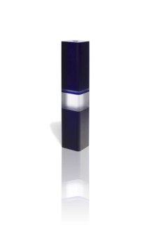 Vizner, Tall Blue Vase with two Stripes
