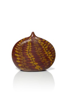 Micheluzzi, Brown and Yellow Murrine vase