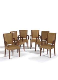 Eugène Printz, Suite de Six Fauteuils Bridge