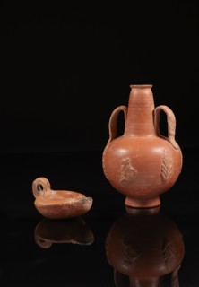 Lampe à huile et Amphorisque