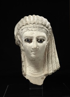 Egyptian mummy mask of a woman