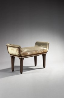 Banquette de piano de forme gondole