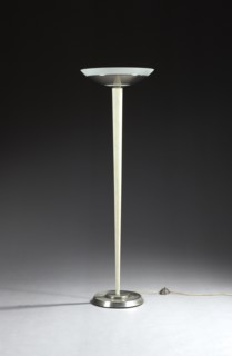 Floor lamp with conical stem