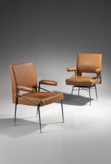 2 fauteuils de Jules Leleu
