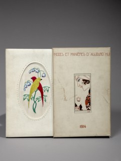 Mode et Manières d’Aujourd’hui (1914)
Ecole de Paris
Livre sur papier Japon, deux sonnets et