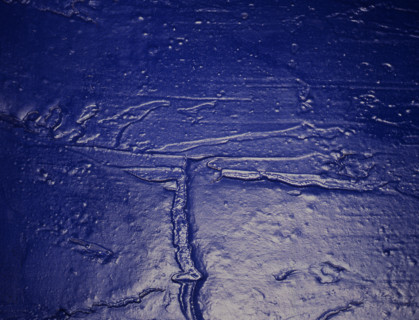Painted canvas tarp. Abstract painting