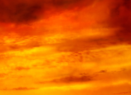 Sky and clouds. Painted canvas tarp