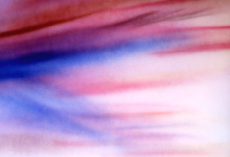 Effects with coloured pencil. Painted canvas tarp