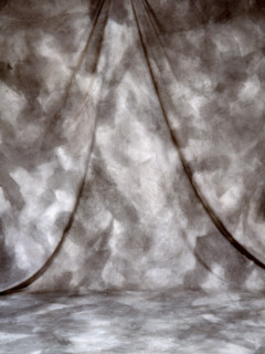 Draping. Painted canvas tarp