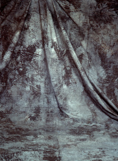Draping. Painted canvas tarp