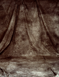 Draping. Painted canvas tarp