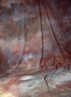 Draping. Painted canvas tarp