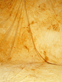 Draping. Painted canvas tarp