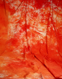 Draping. Painted canvas tarp