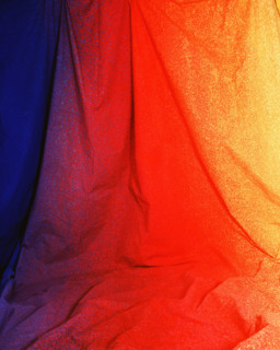Draping. Painted canvas tarp