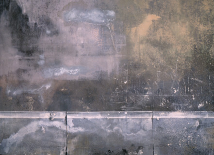 Fresco. Painted canvas tarp with trompe l'oeil effects
