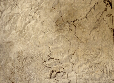 Fresco. Painted canvas tarp with trompe l'oeil effects