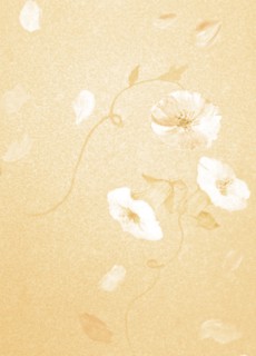 Flowers. Painted canvas tarp
