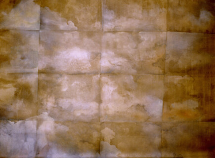 Matter effects. Painted canvas tarp