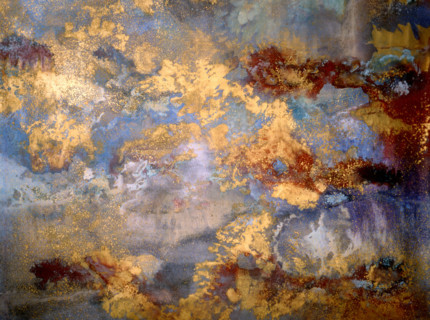 Matter effects. Painted canvas tarp