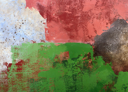 Matter effects. Painted canvas tarp