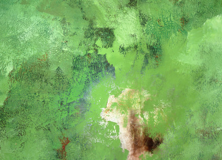 Matter effects. Painted canvas tarp