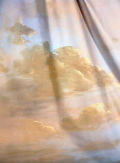 Décor peint. Ciel et nuages