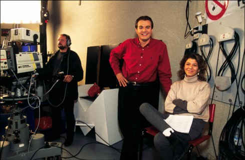 09/10/1993. TV. LAURENT WEIL, ANIMATEUR DE "CINE 6" EMISSION DE CINEMA SUR M6