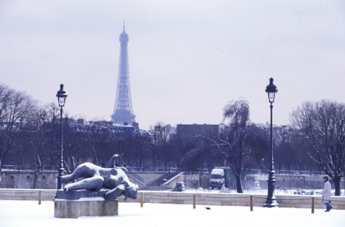 20/02/1996. LA NEIGE A PARIS