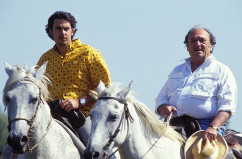 22/06/1996. ALEXANDRE ET J.M. THIBAULT EN CAMARGUE