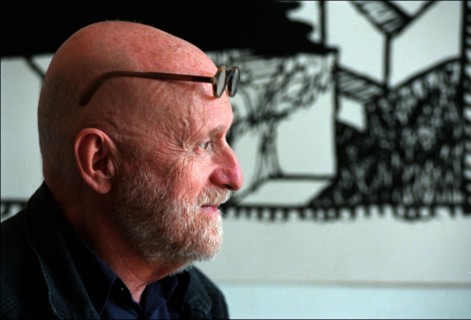 14/08/1998. BOUGIVAL: P. ALECHINSKY DS SON ATELIER