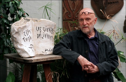 14/08/1998. BOUGIVAL: P. ALECHINSKY DS SON ATELIER