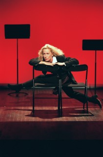 01/06/2000. Actresses Brigitte Fossey and Catherine Arditi reading Jacques Prevert