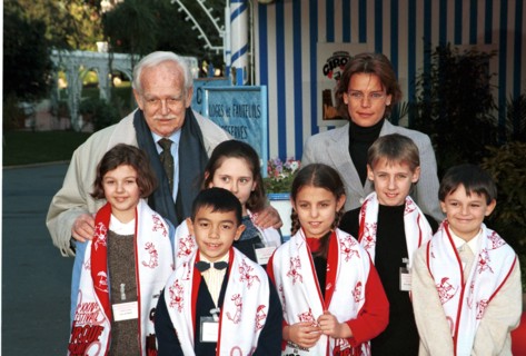 PRINCE RAINIER AND PRINCESS STEPHANIE AT THE 24TH CIRCUS FESTIVAL