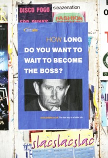 13/03/2000. CHARLES/GB SUR AFFICHE PUB PR "JOBLINE"