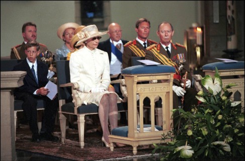 06/23/2000. Royal mass during the national day in Luxemburg.